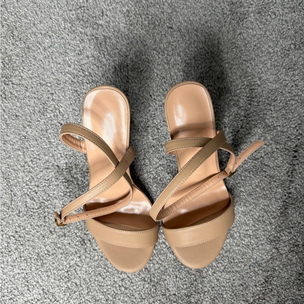 Tan Women's Heeled Sandals